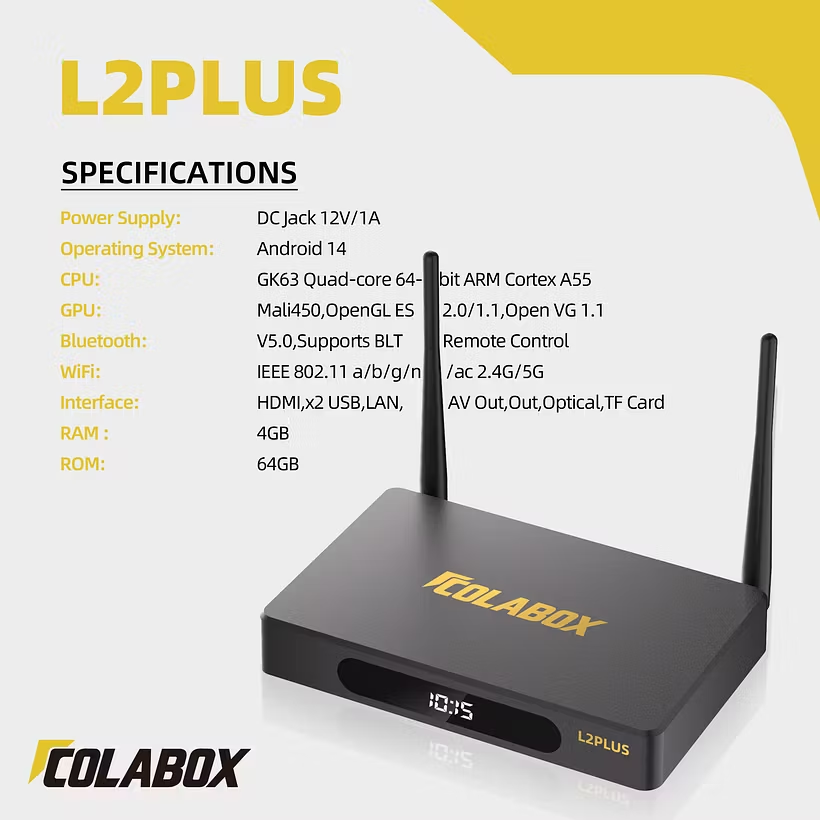Colabox L2 Plus New Generation Streaming Media Player